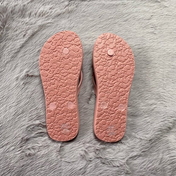 Pink Roxy flip flop sandals. - Picture 3 of 4